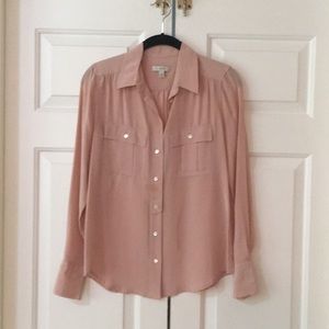 J crew silk Blythe blouse